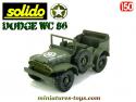 Le Dodge WC 56 Command car Libération of France en miniature Solido au 1/50e