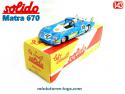 La Matra 670 de 1972 en miniature par Solido au 1/43e