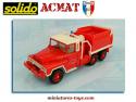 L'ACMAT 6x6 en version citerne pompiers miniature de Solido au 1/50e