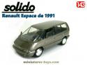 Le Renault Espace de 1991 miniature par Solido au 1/43e