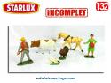 Un lot de 6 fermiers en plastique du type Starlux au 1/32e incomplets