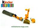 Un ensemble de 3 Super Girafes en figurines plastique par Ferrero Kinder Surprise