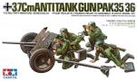 La maquette du canon anti char Pak 35/36 par Tamiya au 1/35e sans figurine