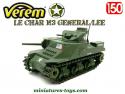 Le char américain M3 Général Lee vert en miniature par Verem au 1/50e