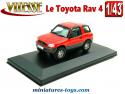 Le Toyota Rav 4 rouge en miniature par Vitesse au 1/43e