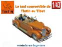 Le taxi convertible de l'album Tintin au Tibet Atlas en miniature au 1/43e