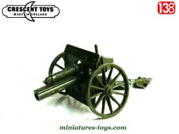 Le canon de campagne de 75 sur roues miniature par Crescent-Toys au 1/38e