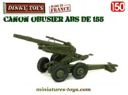 Le canon ABS de 155 en miniature par Dinky Toys France au 1/50e