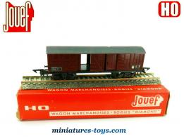 Le wagon marchandises couvert a bogies Diamond en miniature Jouef au H0 HO