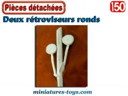 Les deux rétroviseurs ronds pour camions miniatures au 1/50e