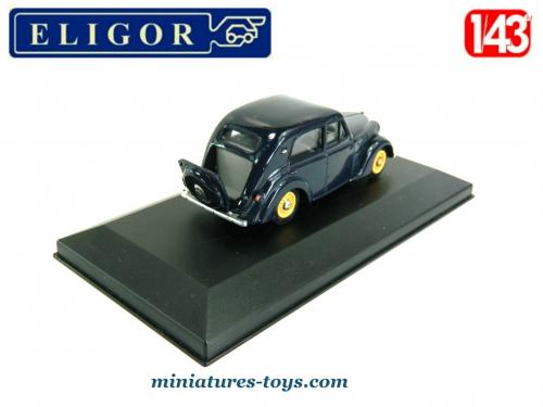 La Renault Juva 4 bleue de 1938 en voiture miniature par Eligor au 1/43e  miniatures-toys