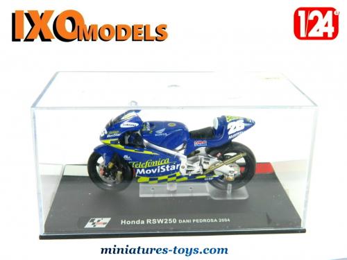 La moto Honda RSW250 de Dani Pedrosa en miniature par Ixo Models au 1/24e  miniatures-toys