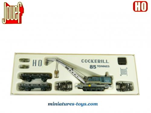 Grue Cockerill 85 T – Jouef HO – Vintage 1965 – Acier, Bois, Plastique