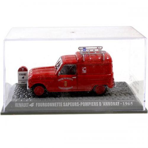 RENAULT 4 FOURGONNETTE Sapeurs Pompiers D'annonay 1965 1/43 Neuf Boite
