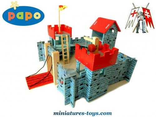 Tour d'assaut, jouet en bois pour chateau fort et chevaliers papo 80618 ,  jouet Papo