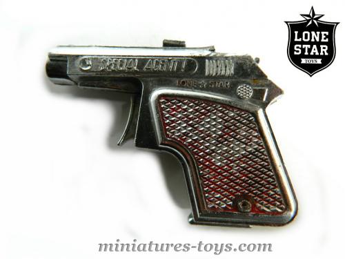 Un joli petit pistolet jouet en métal Special Agent produit par Lone Star  miniatures-toys