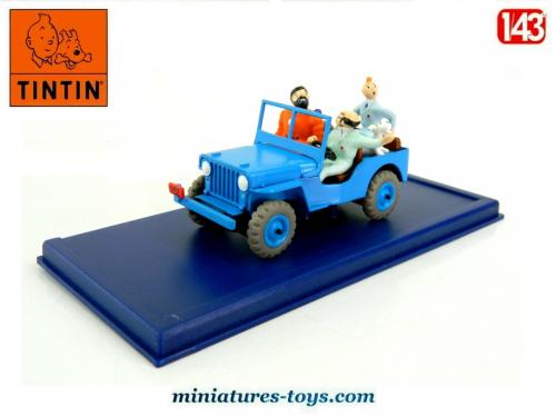 Tintin et Milou, Figurine Jeep bleue - Objectif Lune