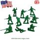 Les 19 petits soldats américains WW II sur moules Matchbox au 1/32e
