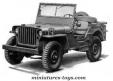 La Jeep Willys US Army 1942 non bâchée en miniature militaire Solido au 1/18e